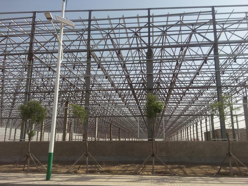 平凉汽车工业厂房网架